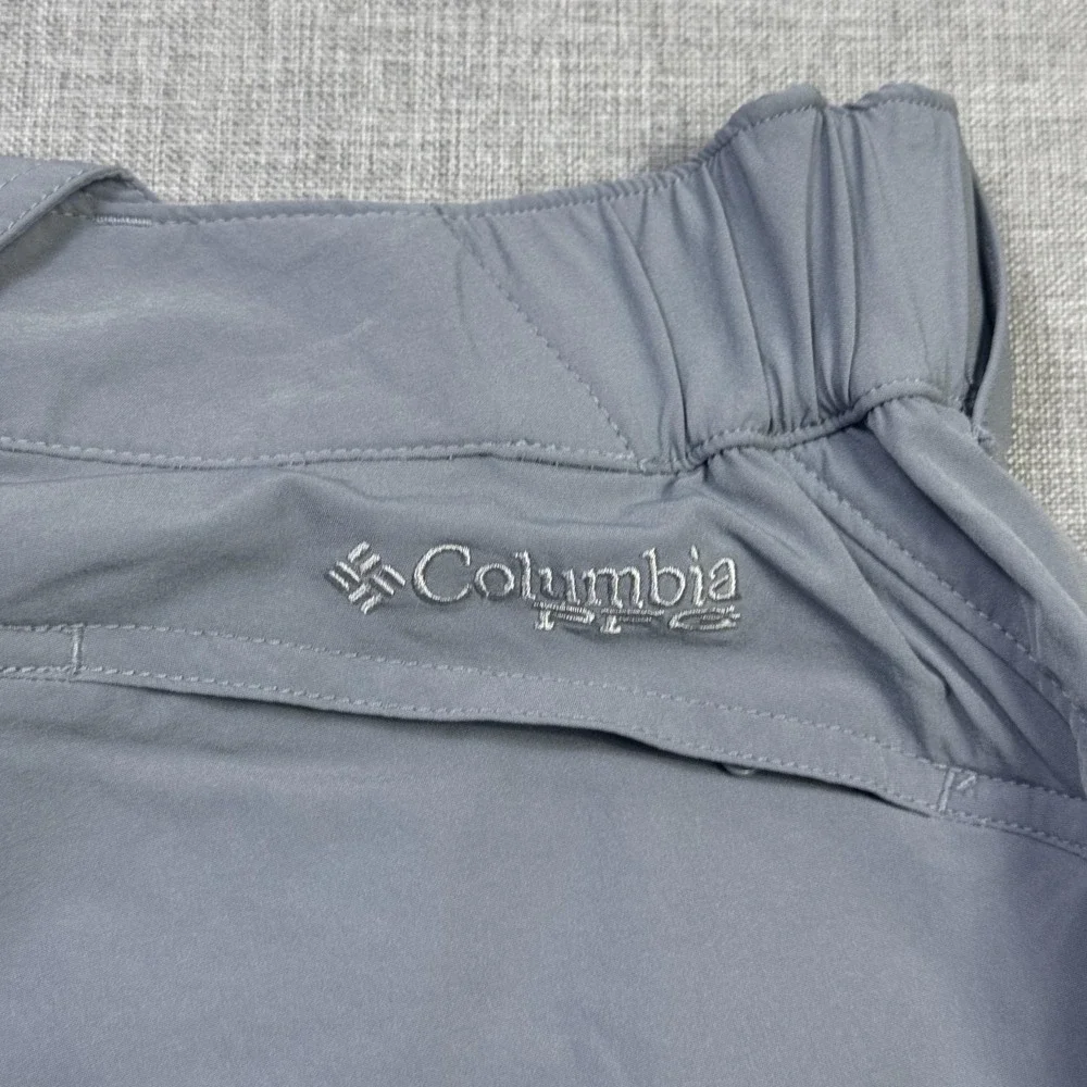 Columbia PFG Fishing Skimmer Shorts Womens 2 Gray Waist Flat Front 5